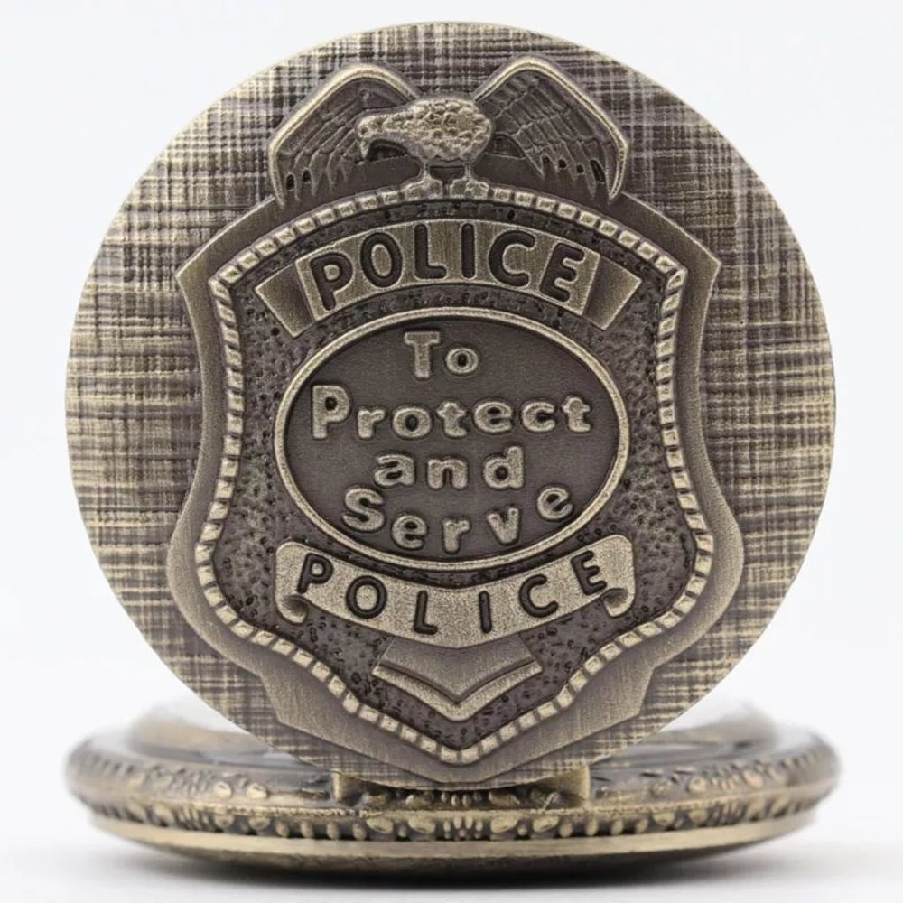 Police Officer Pocket Watch Gift NEW Law Enforcement Cop Sheriff - Picture 3 of 5